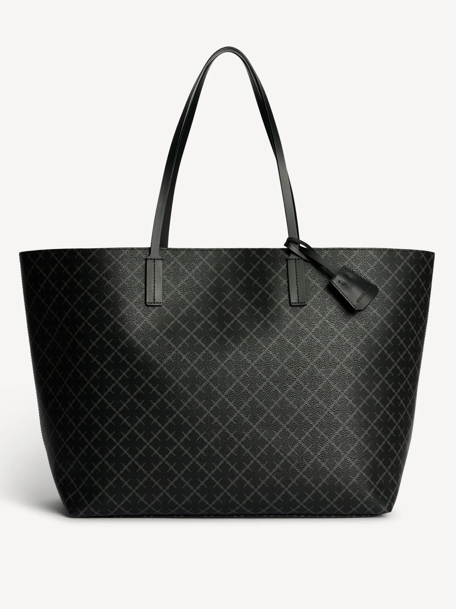 Sale By Malene Birger Abi tote bag med print Charcoal