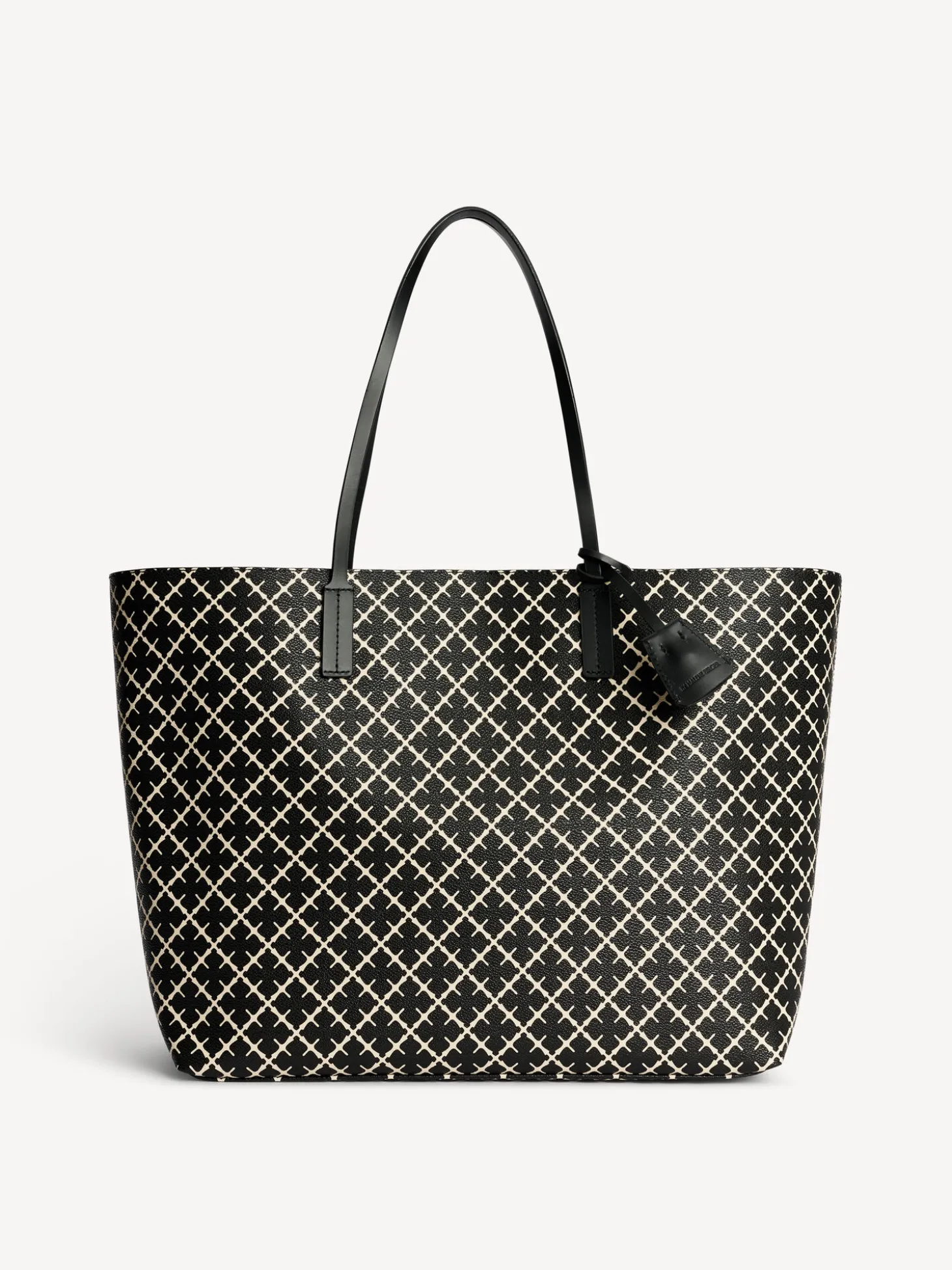 Online By Malene Birger Abi tote bag med print Black