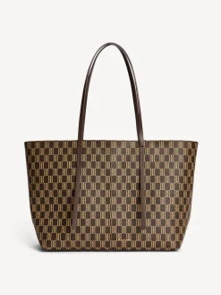 Sale By Malene Birger Abigail monogram tote bag Shale