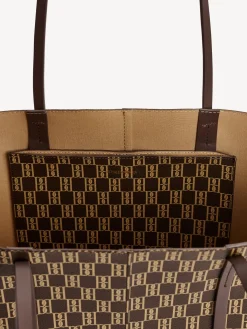 Sale By Malene Birger Abigail monogram tote bag Shale