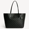 New By Malene Birger Abigail tote bag med print Charcoal