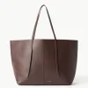 Fashion By Malene Birger Abilla tote i l&aelig;der CoffeeBean