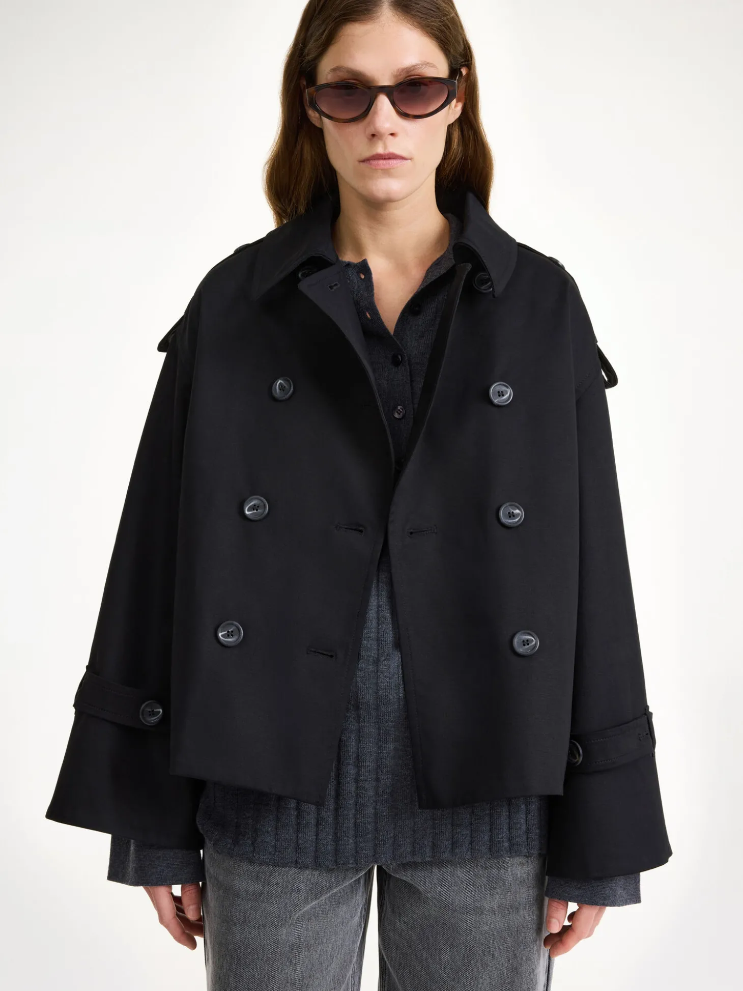 Best By Malene Birger Alisandra kort trench Black
