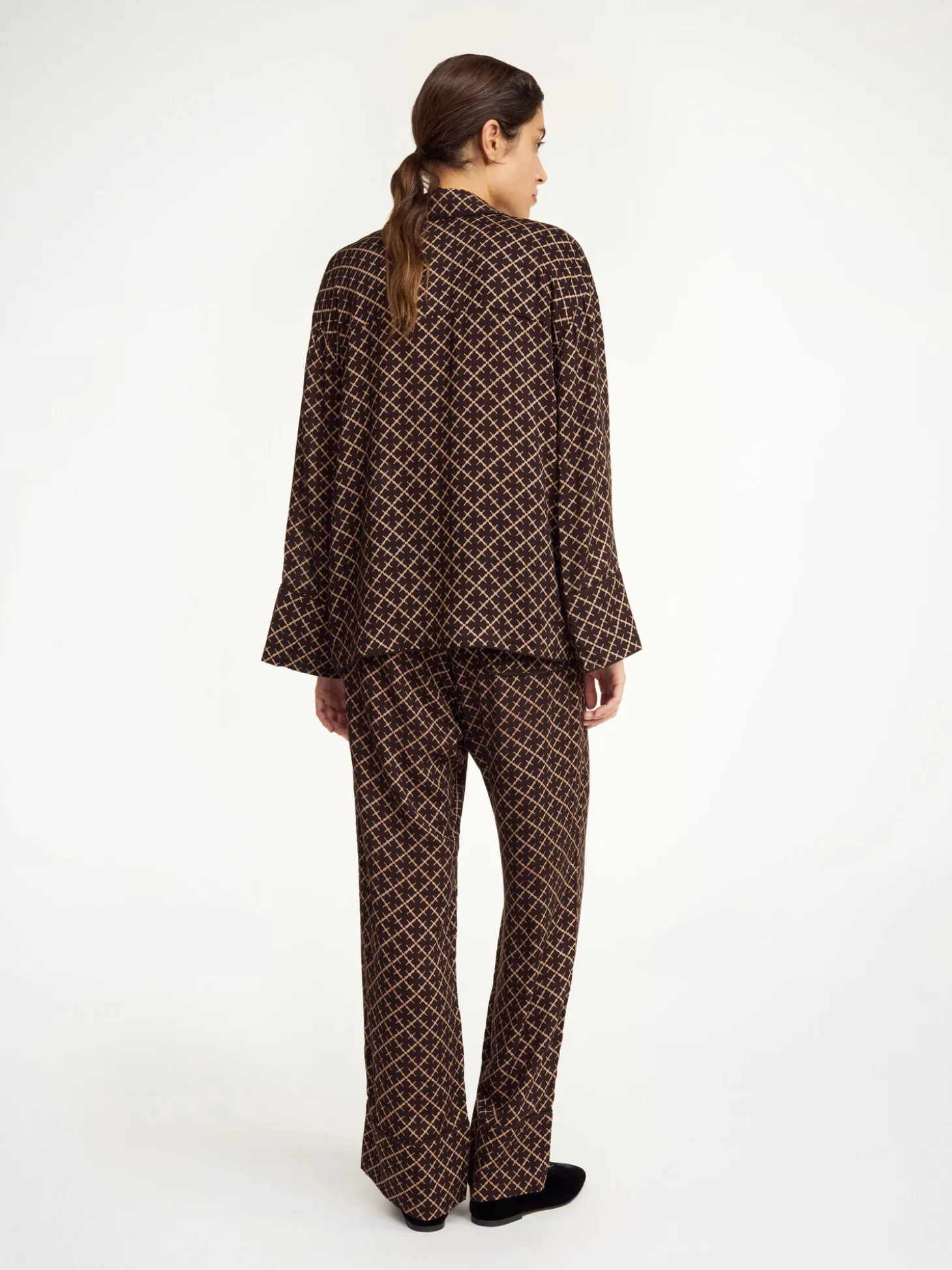 Sale By Malene Birger Ameliano bukser med brede ben SignatureFlower