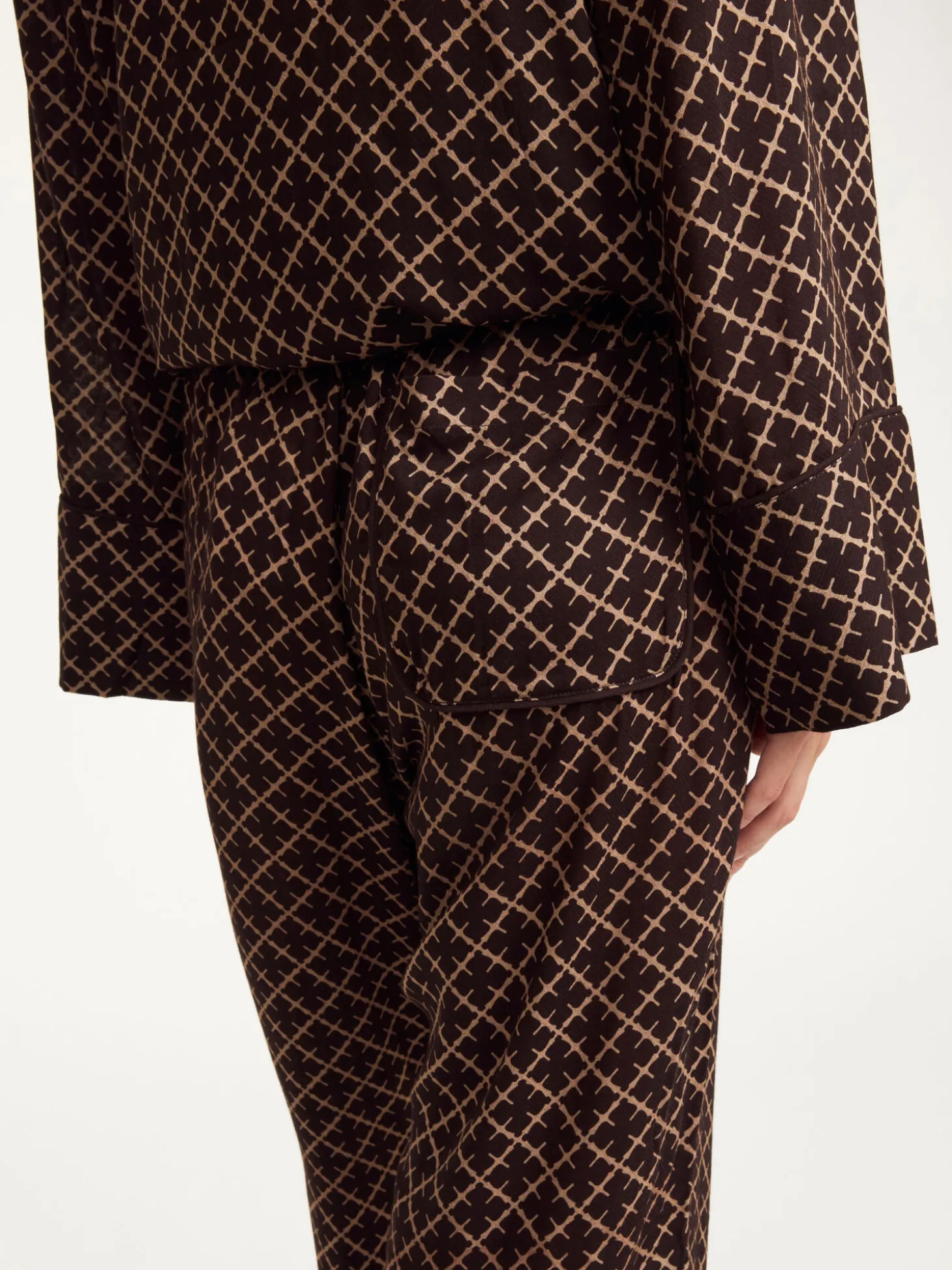 Sale By Malene Birger Ameliano bukser med brede ben SignatureFlower
