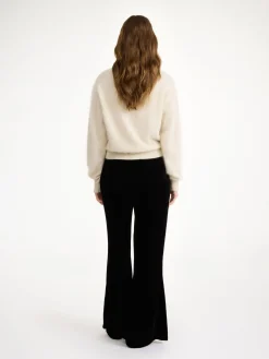 Outlet By Malene Birger Amores h&oslash;jtaljede bukser Black