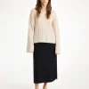 Clearance By Malene Birger Angello midinederdel i uld Black