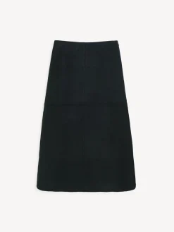 Clearance By Malene Birger Angello midinederdel i uld Black