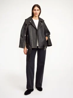Clearance By Malene Birger Beatrisse l&aelig;derjakke Black