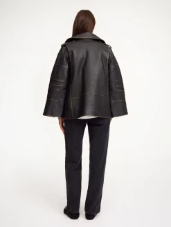 Clearance By Malene Birger Beatrisse l&aelig;derjakke Black