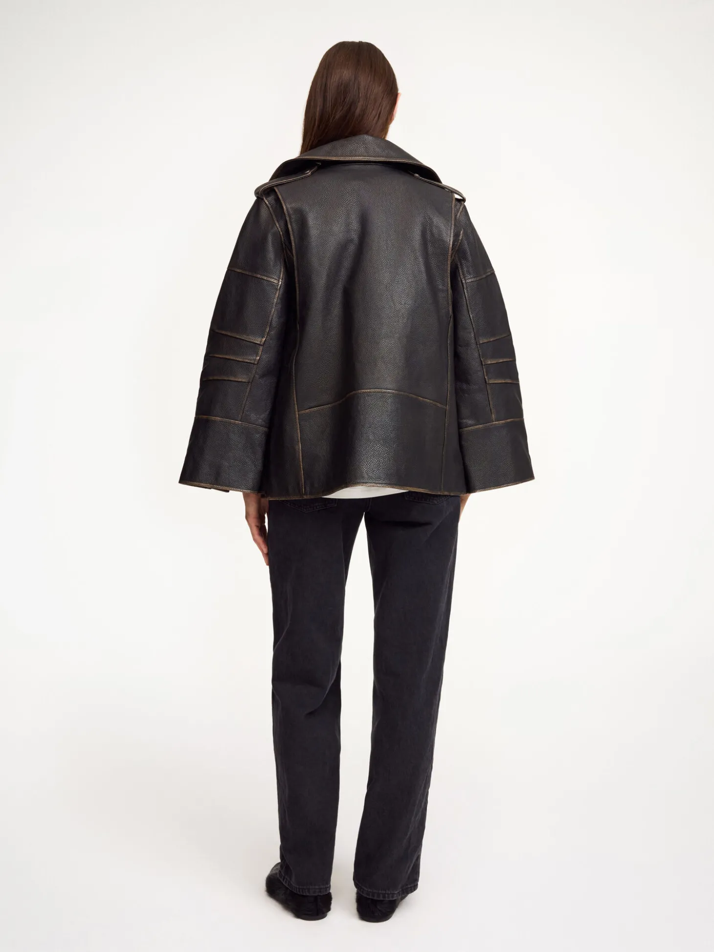 Clearance By Malene Birger Beatrisse læderjakke Black
