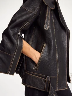 Clearance By Malene Birger Beatrisse læderjakke Black