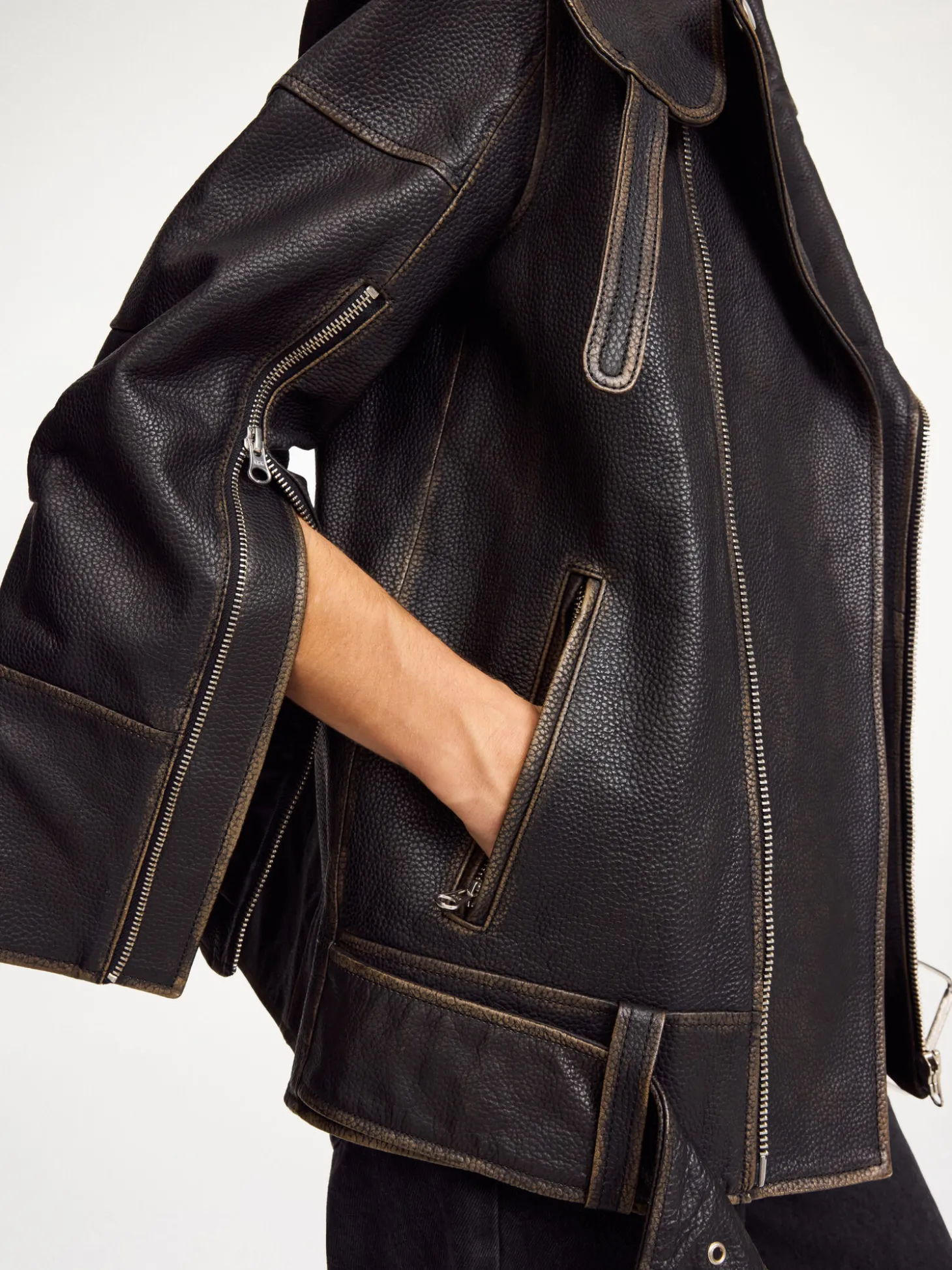 Clearance By Malene Birger Beatrisse læderjakke Black