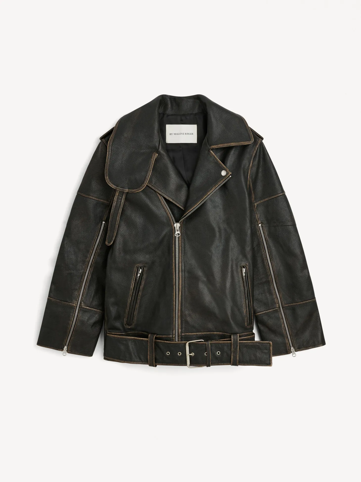 Clearance By Malene Birger Beatrisse læderjakke Black