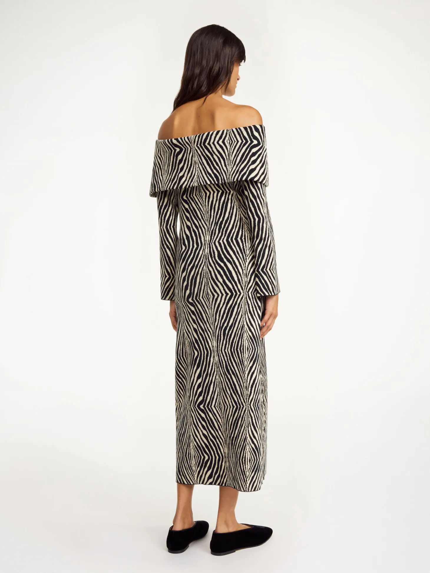 Online By Malene Birger Bennie midikjole Zebra