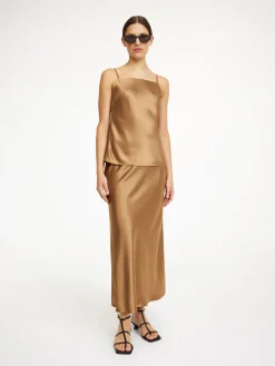 Discount By Malene Birger Boshan midinederdel ToastedCoconut