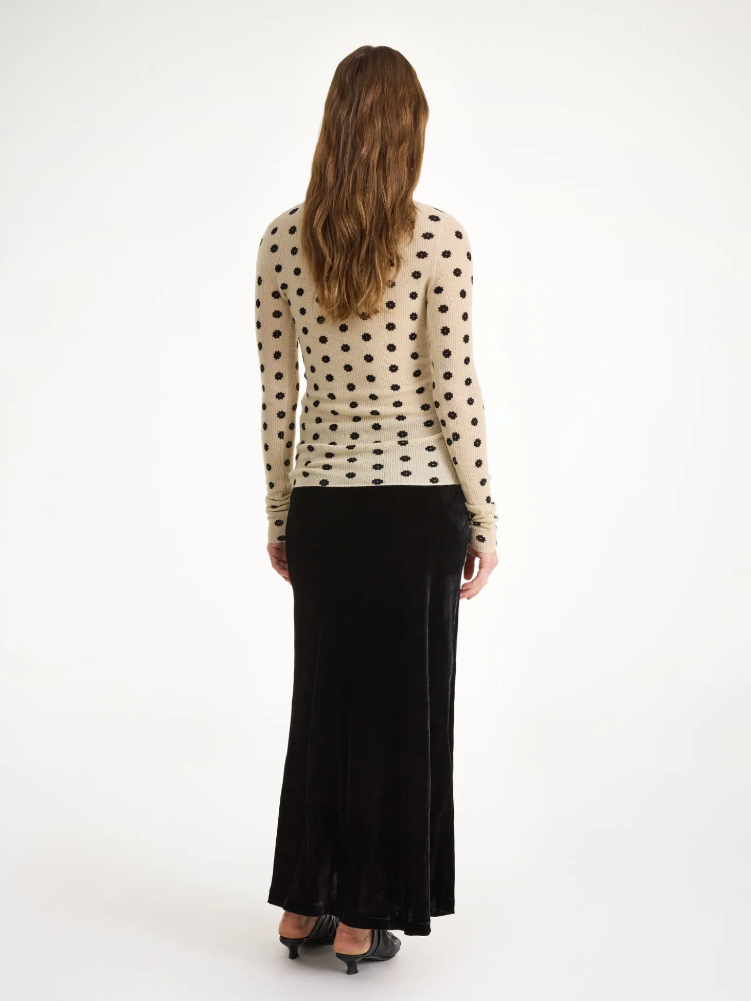 Fashion By Malene Birger Boshan midinederdel Black