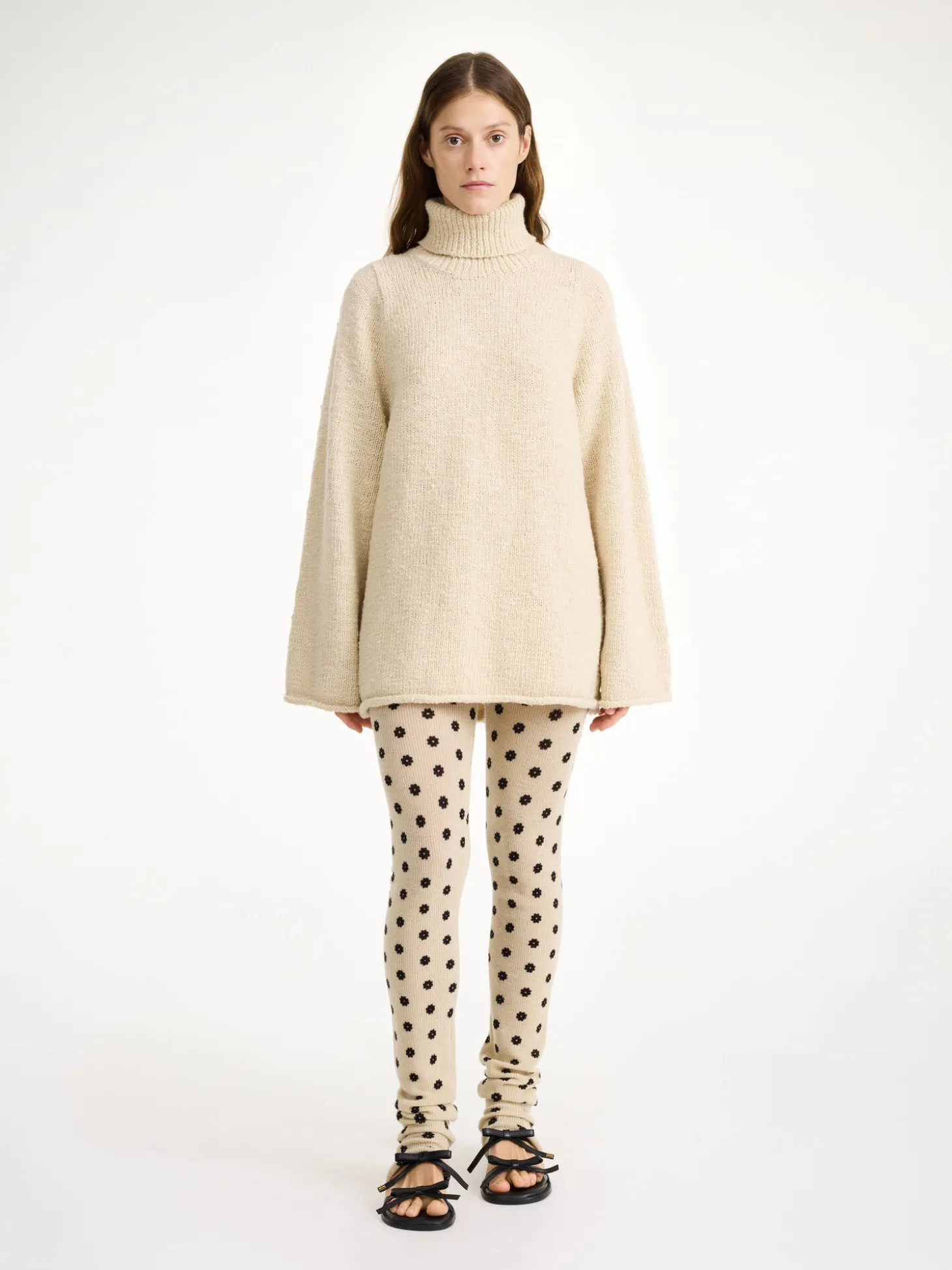 Sale By Malene Birger Breele leggings i uld Graphicflower