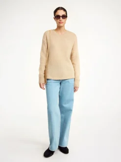 Fashion By Malene Birger Briella sweater i mohair TwillBeige