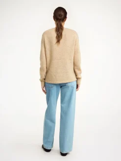 Fashion By Malene Birger Briella sweater i mohair TwillBeige