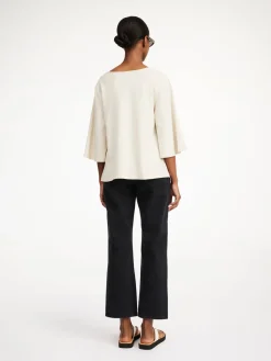 Outlet By Malene Birger Bryar T-shirt i bomuld OysterGray