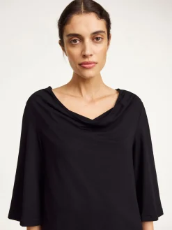 Sale By Malene Birger Bryar T-shirt i bomuld Black