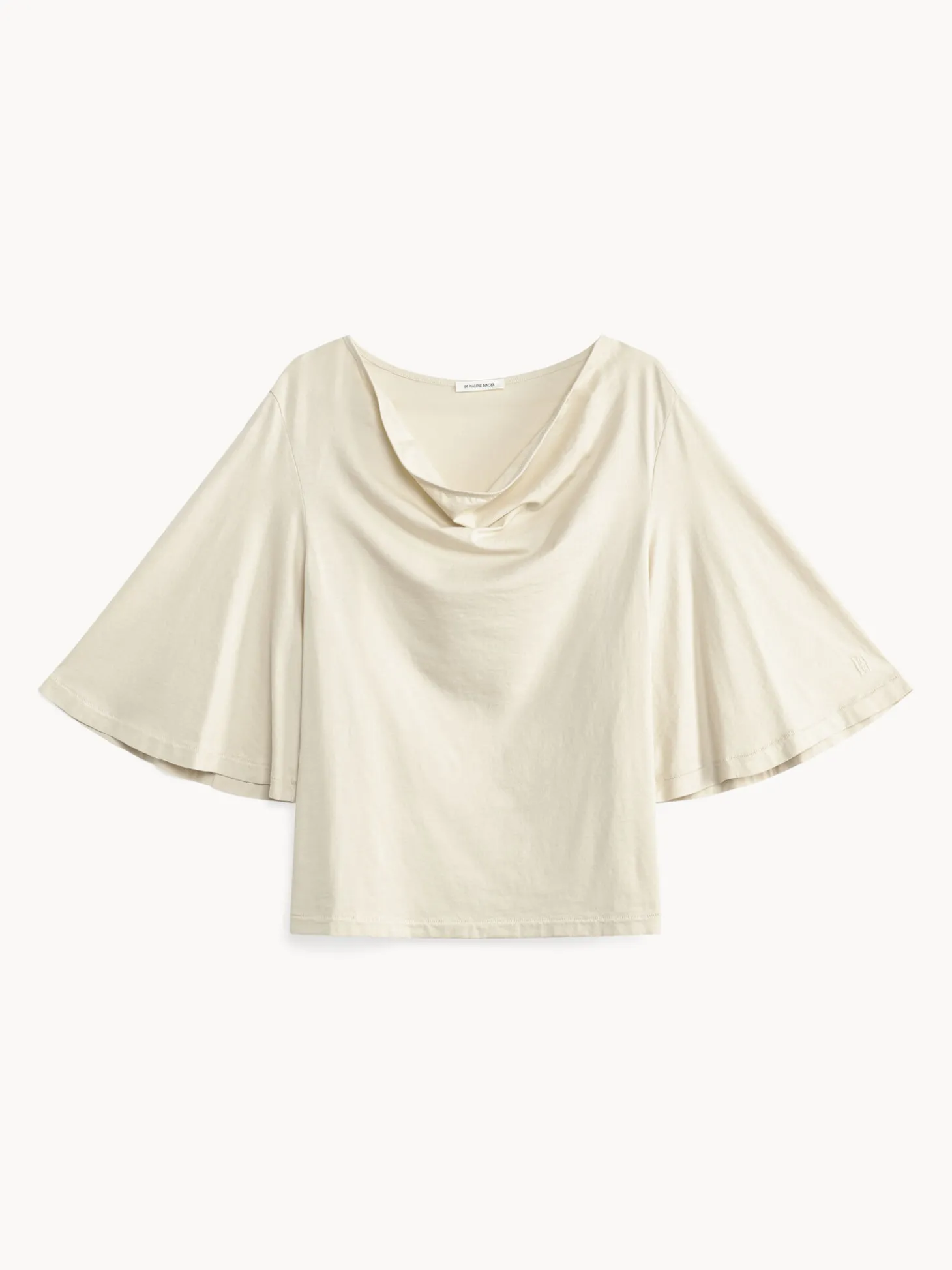 Outlet By Malene Birger Bryar T-shirt i bomuld OysterGray