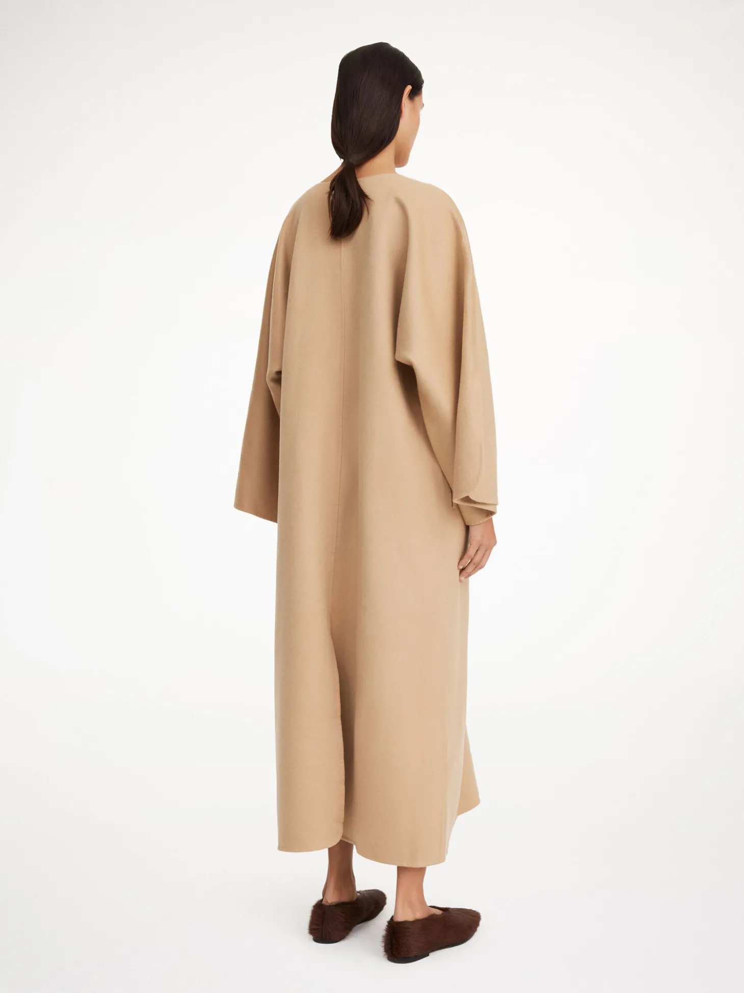 Outlet By Malene Birger Cais kjole i uld DarkSand