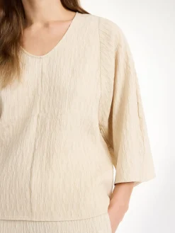 Clearance By Malene Birger Calyas bluse OysterGray