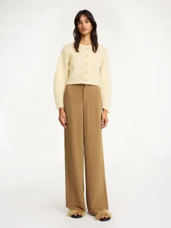 Clearance By Malene Birger Campione bukser med brede ben LightBrown