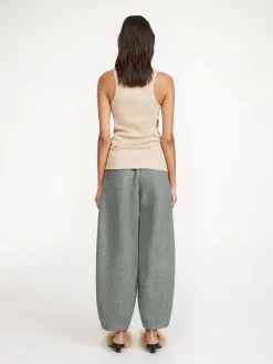 Discount By Malene Birger Carlien bukser i uld GreyMelange