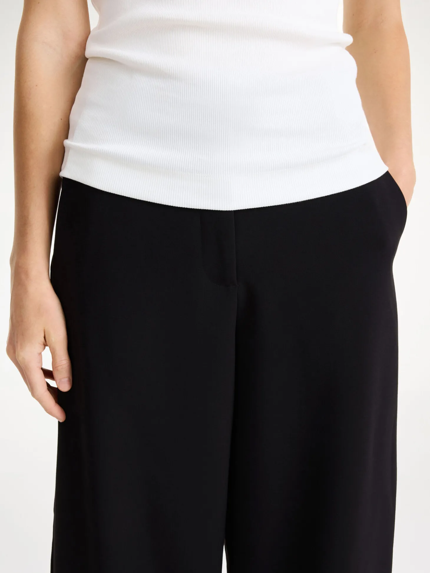 Clearance By Malene Birger Carlien højtaljede bukser Black