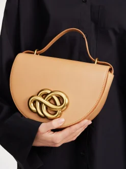 Discount By Malene Birger Cebella skuldertaske i l&aelig;der Tan