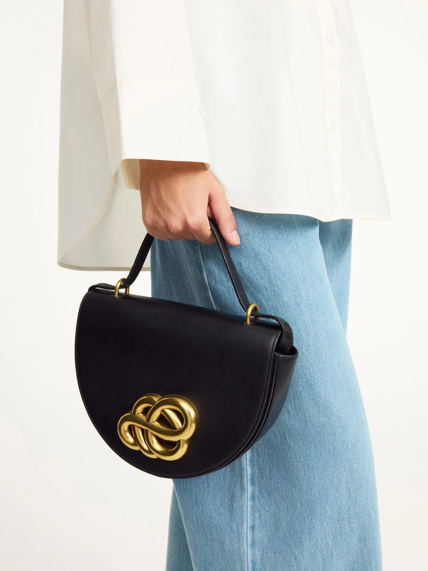 Discount By Malene Birger Cebella skuldertaske i læder Black