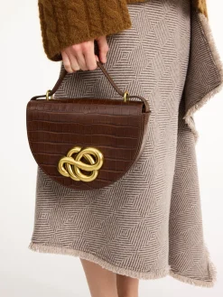 New By Malene Birger Cebella skuldertaske i l&aelig;der Bison