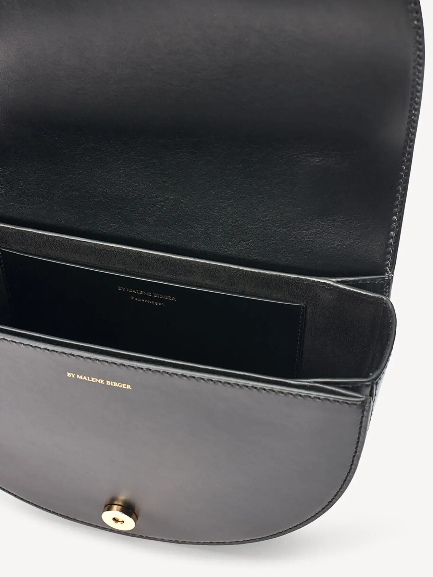 Discount By Malene Birger Cebella skuldertaske i læder Black