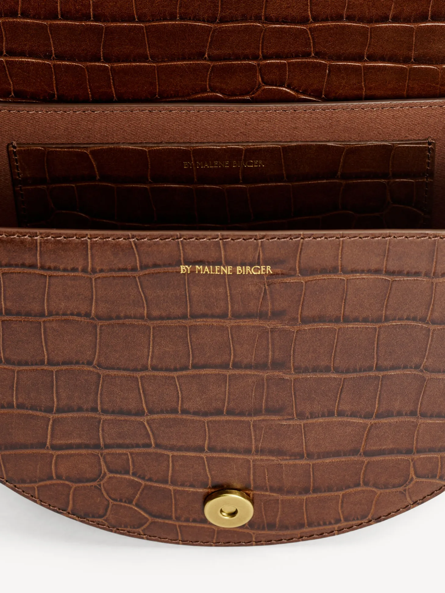 New By Malene Birger Cebella skuldertaske i læder Bison