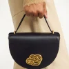 Outlet By Malene Birger Cebelle skuldertaske i l&aelig;der Black