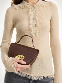 Discount By Malene Birger Cebelle skuldertaske i l&aelig;der Bison
