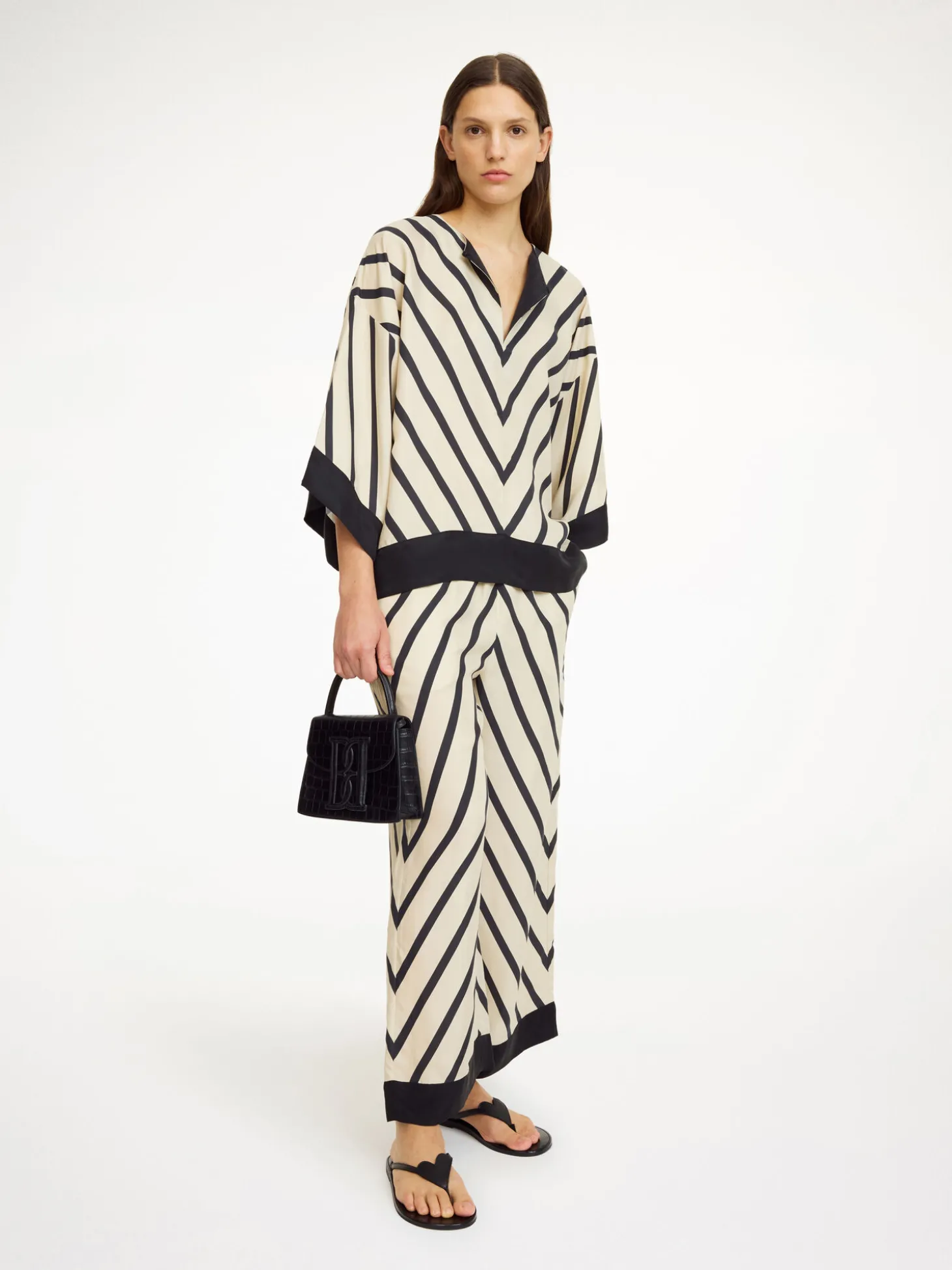 Clearance By Malene Birger Cicie bluse DiagonalStripe