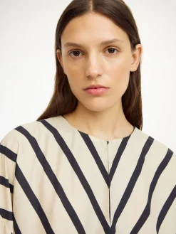 Online By Malene Birger Cicine maxikjole DiagonalStripe