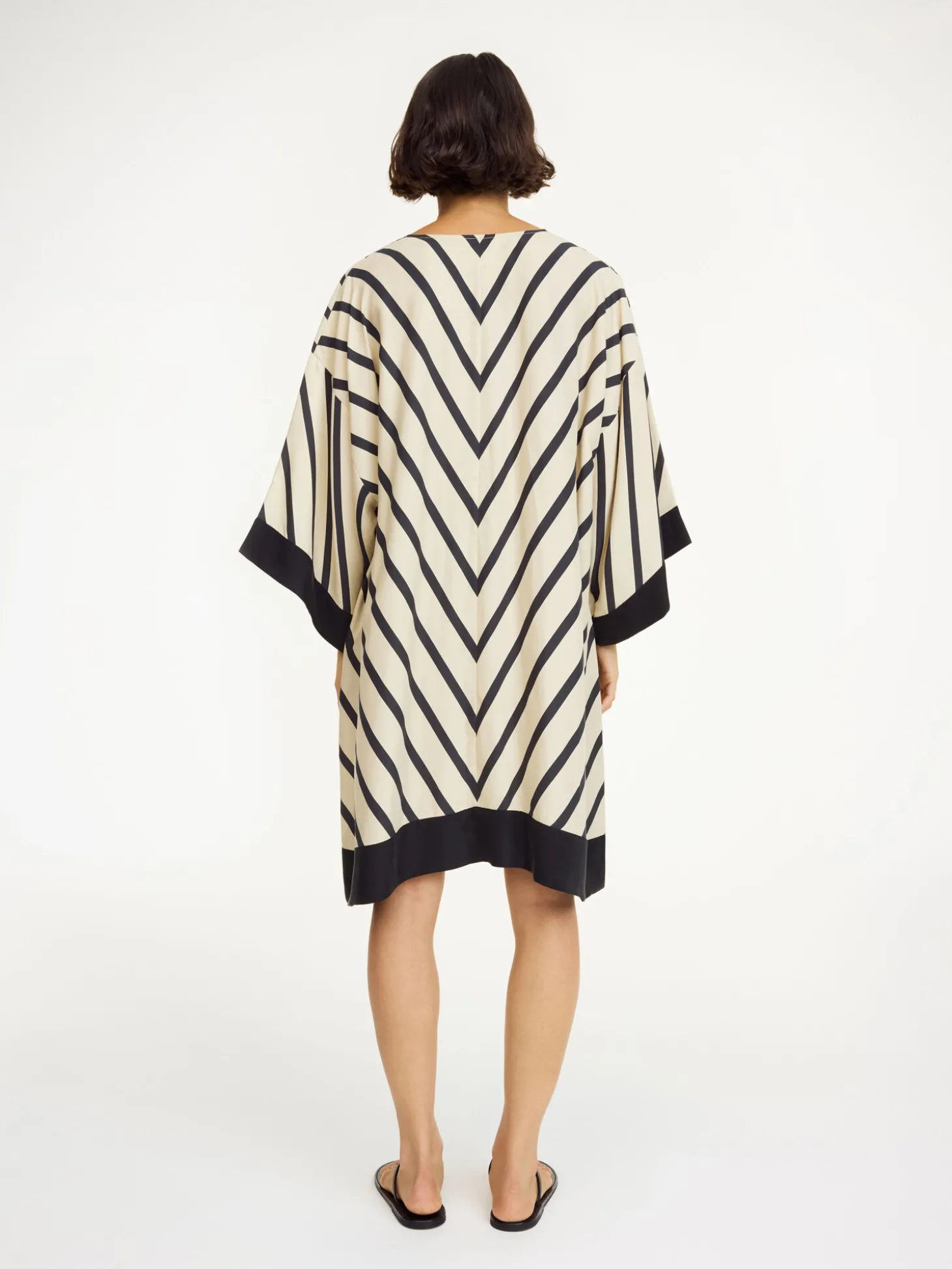 Clearance By Malene Birger Cime midikjole DiagonalStripe