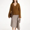 Sale By Malene Birger Cimone sweater i kabelstrik Bison