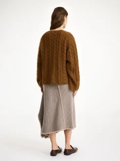 Sale By Malene Birger Cimone sweater i kabelstrik Bison