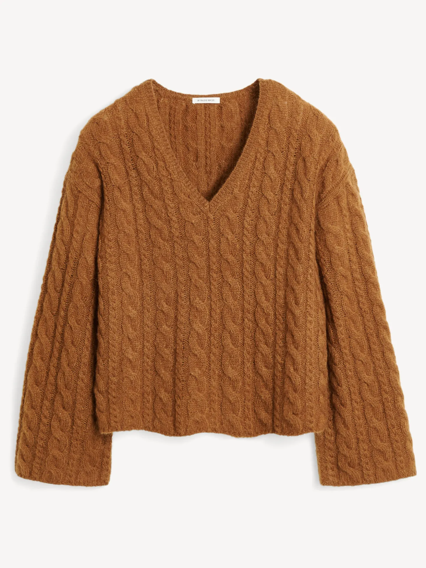 Sale By Malene Birger Cimone sweater i kabelstrik Bison