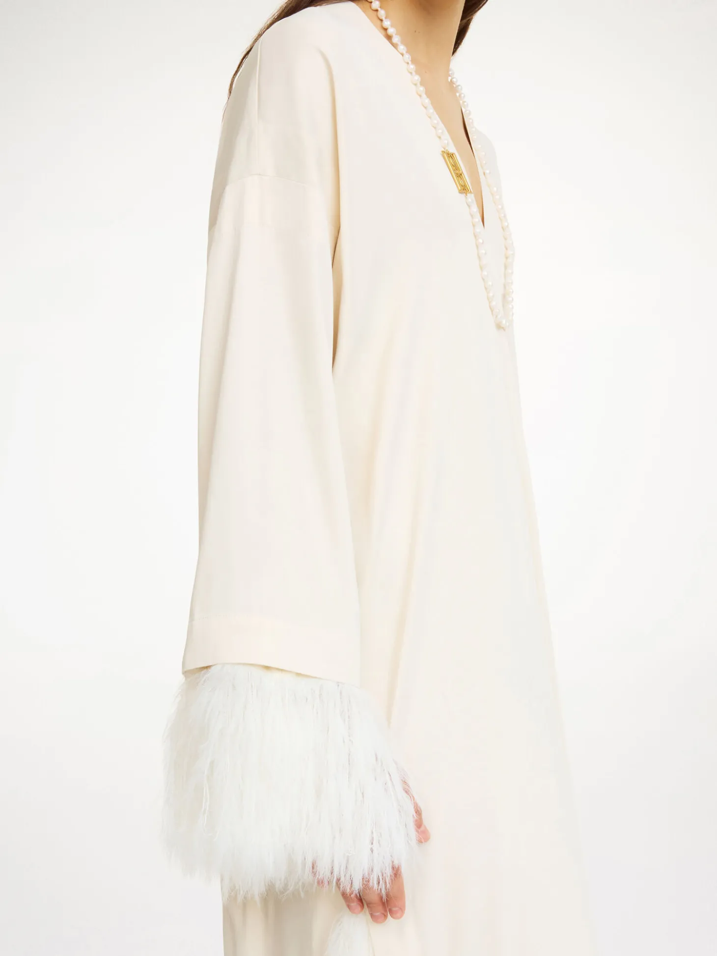 Best By Malene Birger Clarrie maxikjole SoftWhite