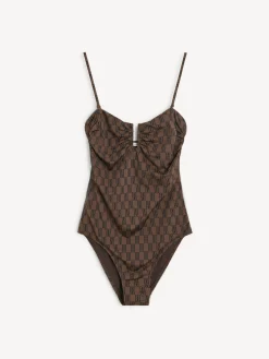 Discount By Malene Birger Cocesa badedragt DarkMahogany