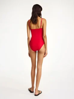 New By Malene Birger Cocesa badedragt DarkChilli