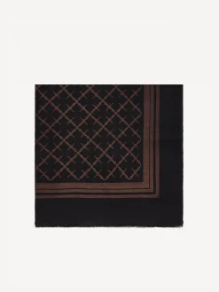 New By Malene Birger Cornelis uldtørklæde DarkChokolate