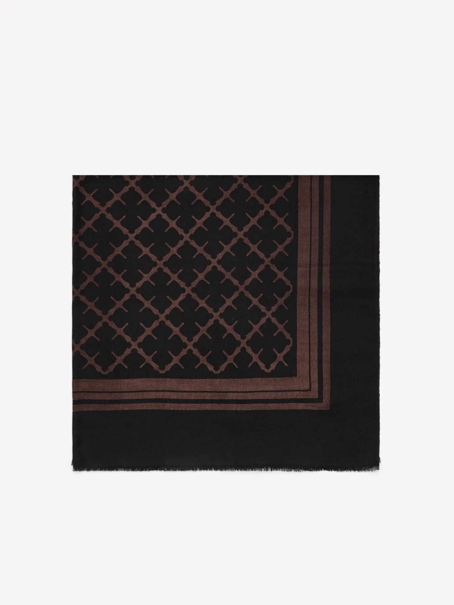 New By Malene Birger Cornelis uldtørklæde DarkChokolate